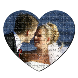 Puzzle personalizado con forma de corazón