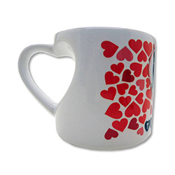 Taza asas de corazón