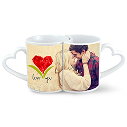 Taza dúo corazón